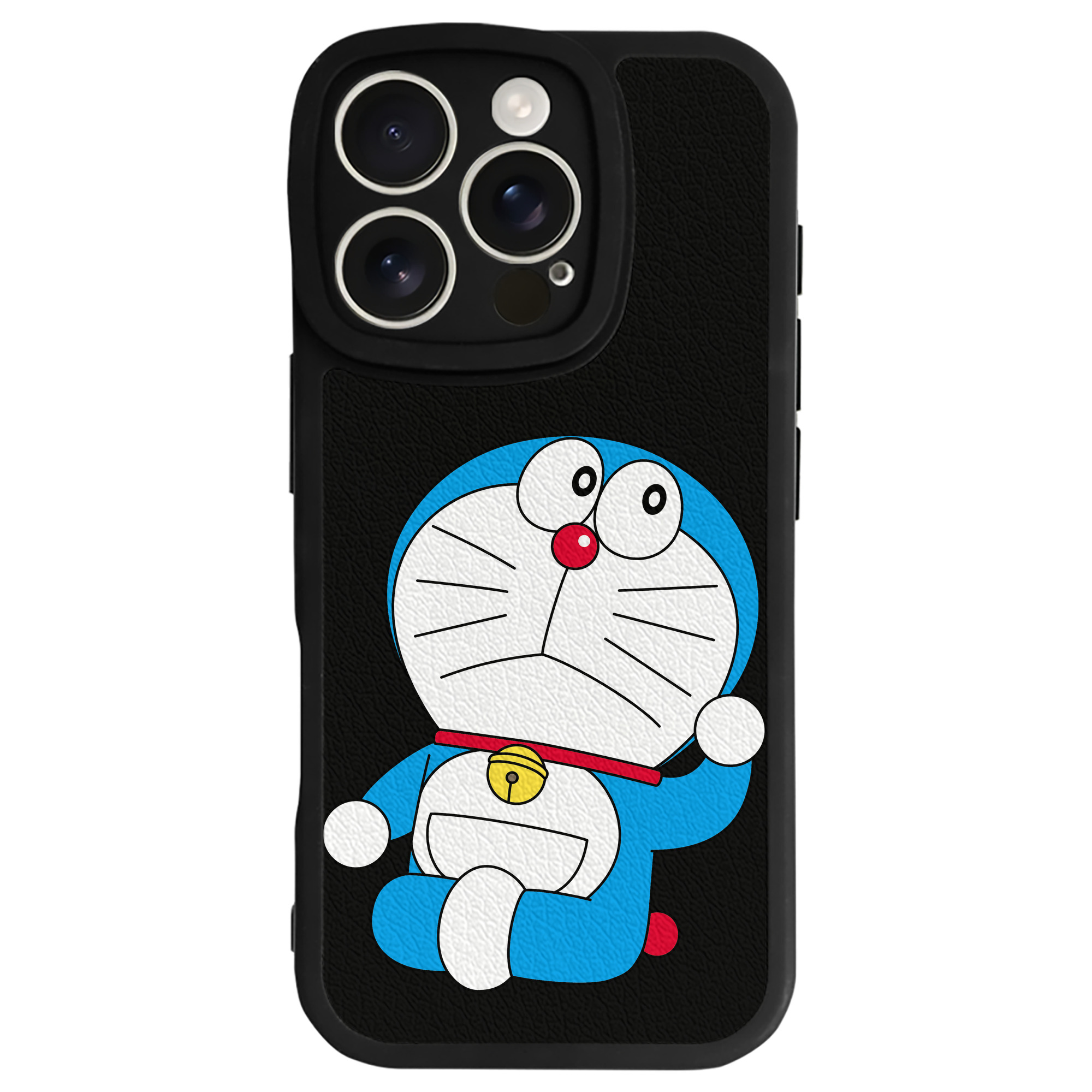 （画像用） ドラえもん Doraemon 【iPhone 16シリーズ対応】シリコンスマホケース（レザー調） 材質：シリコン